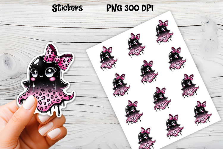 Halloween ghost stickers | Printable Halloween stickers