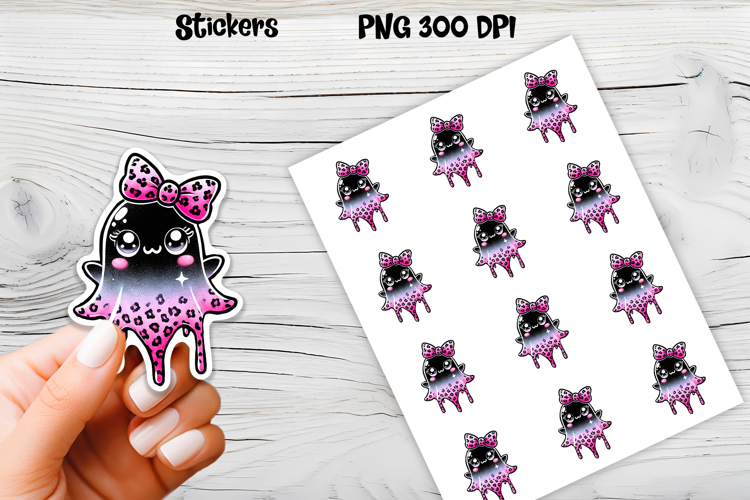 Halloween ghost stickers | Printable Halloween stickers