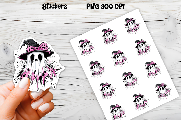 Halloween ghost stickers | Printable Halloween stickers