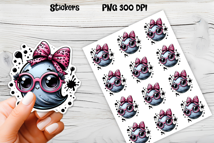 Halloween ghost stickers | Printable Halloween stickers