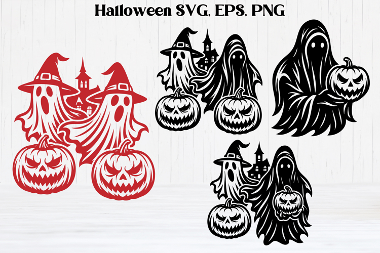 Scary Halloween ghost SVG design | Halloween SVG