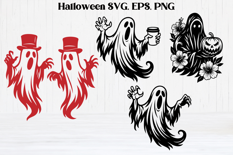 Scary Halloween ghost SVG design | Halloween SVG