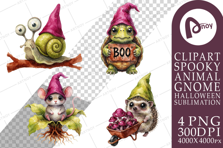 Ghoulish Garden Gnomes Sublimation