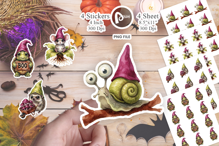 Ghoulish Garden Gnomes Sticker