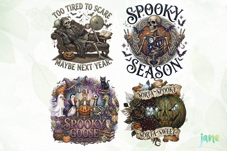 Giant Spooky Halloween PNG example image 1