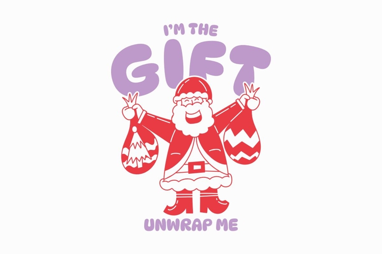Im The Gift Unwrap Me Santa Naughty T-shirt