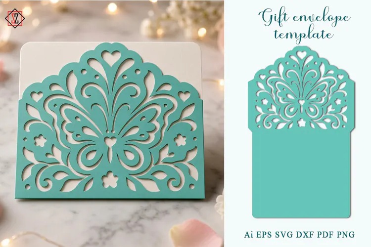Gift Envelope Template / Cut File / SVG