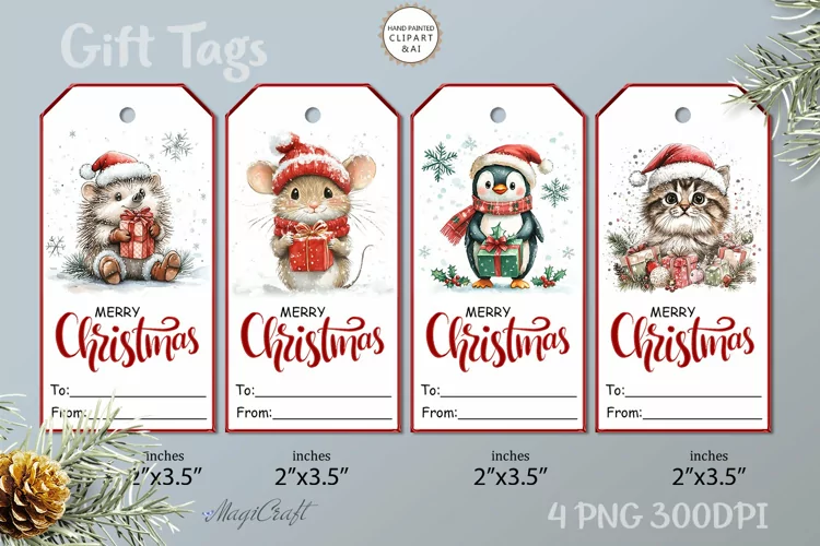 Christmas Gift Tags| Merry Christmas Printable Tags| Snowman