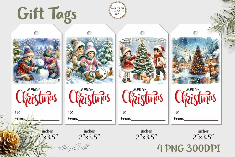 Christmas Gift Tags |Printable Gift Tags children holiday