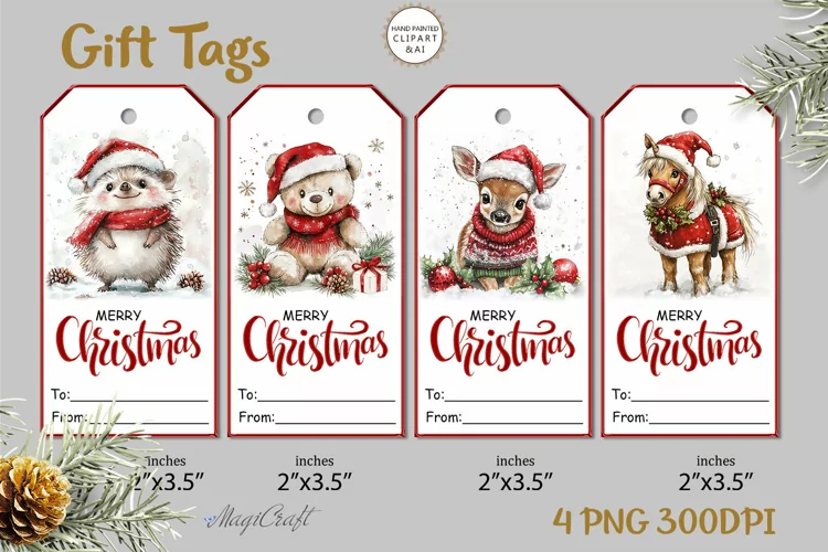 Christmas Gift Tags|Christmas Printable Tags|teddy bear gift