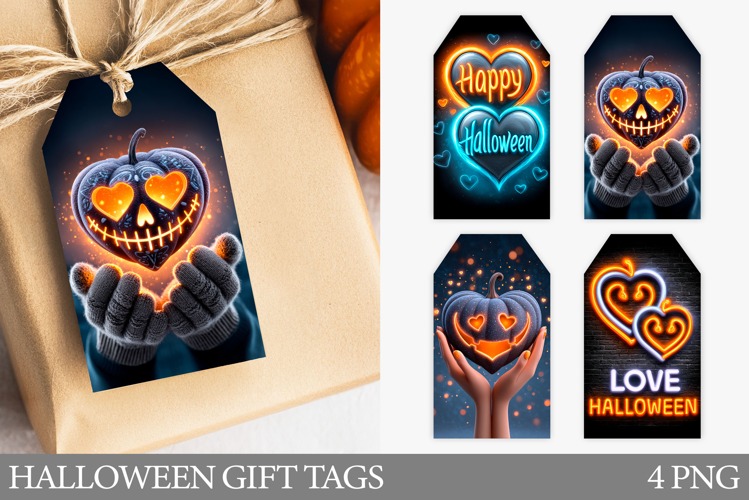 Halloween Gift Tag Printable. Halloween Pumpkin Gift Tag