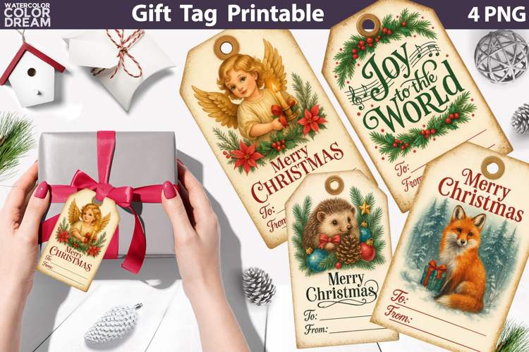 Vintage Christmas Gift Tags | Christmas Label