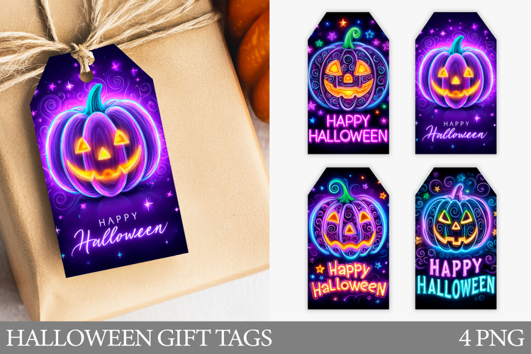 Halloween Gift Tag Printable. Halloween Pumpkin Gift Tag