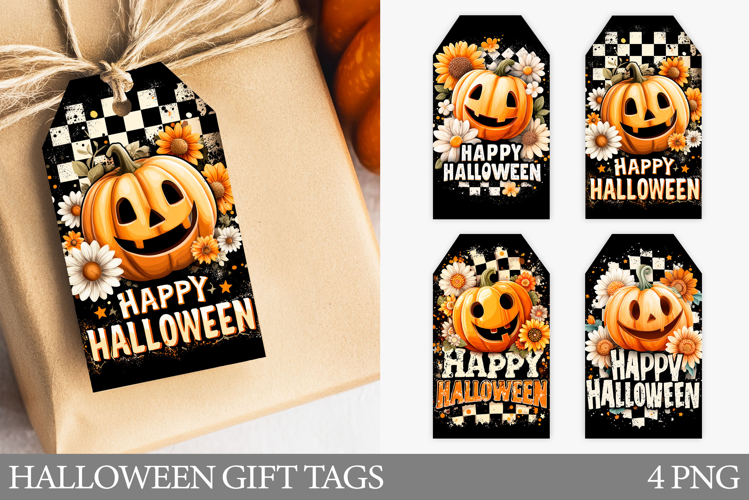 Halloween Pumpkin Gift Tag. Halloween Gift Tag Printable