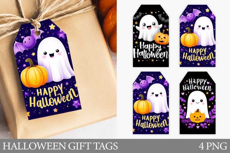 Cute Halloween Gift Tag. Cute Ghost Gift Tag Printable