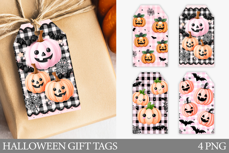 Cute Pumpkin Gift Tag Design. Halloween Gift Tag Printable
