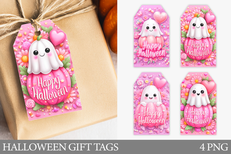 Cute Halloween Gift Tag. Cute Ghost Gift Tag Printable