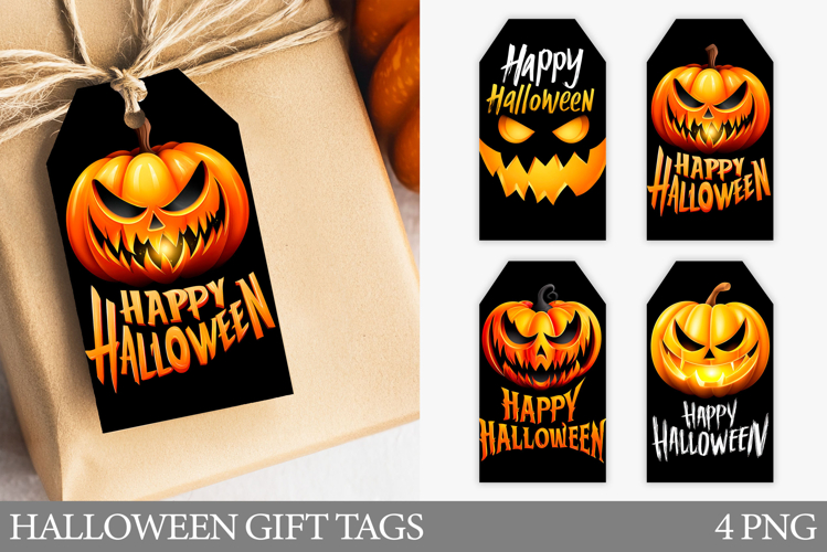 Halloween Pumpkin Gift Tag. Halloween Gift Tag Printable