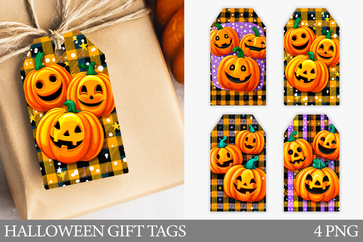 Halloween Pumpkin Gift Tag. Halloween Gift Tag Printable