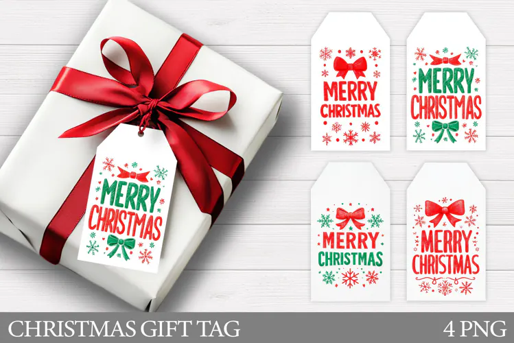 Merry Christmas Gift Tag. Christmas Gift Tag Printable