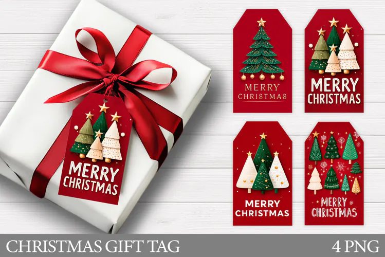 Christmas Gift Tag Printable. Merry Christmas Gift Tag