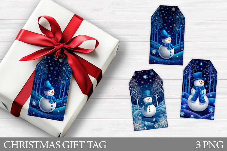 Snowman Christmas Gift Tag. Christmas Gift Tag Printable