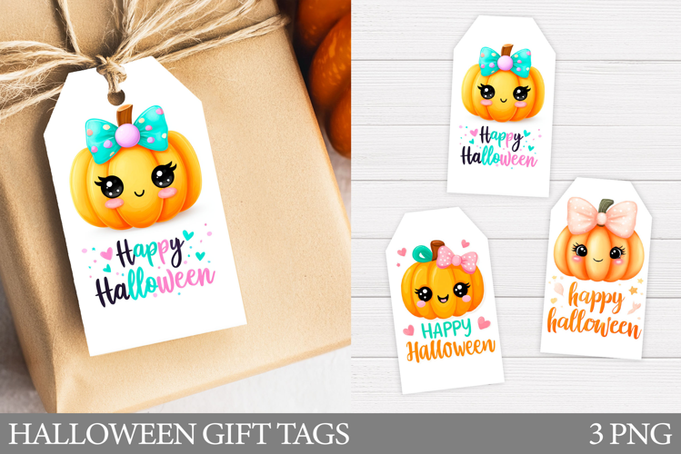 Halloween Pumpkin Gift Tag. Halloween Gift Tag Printable