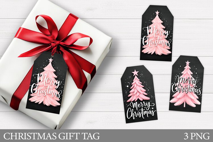 Christmas Gift Tag Printable. Christmas Tree Gift Tag Design example image 1