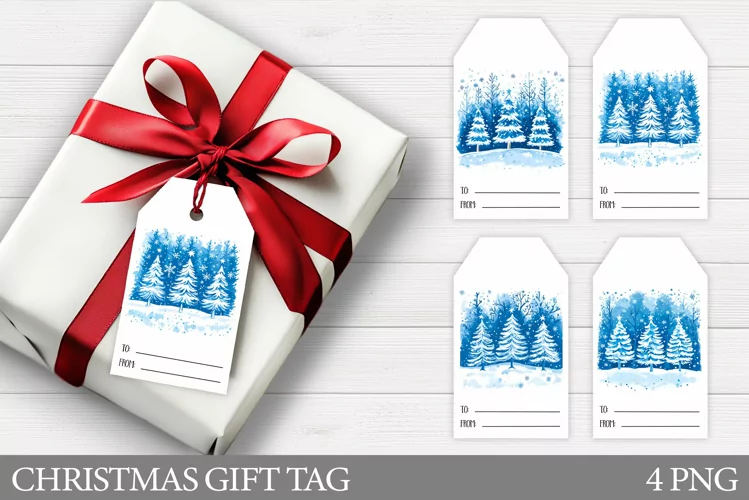 Christmas Tree Gift Tags. Christmas Gift Tag Printable