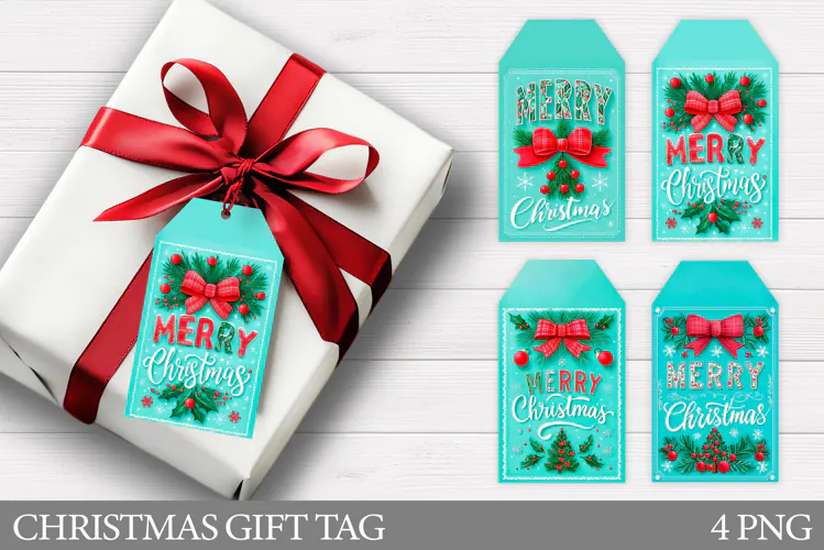 Merry Christmas Gift Tag. Christmas Gift Tag Printable