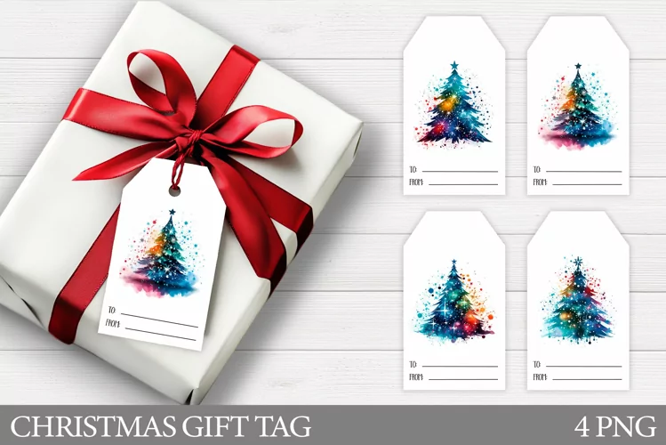 Christmas Tree Gift Tags. Christmas Gift Tag Printable
