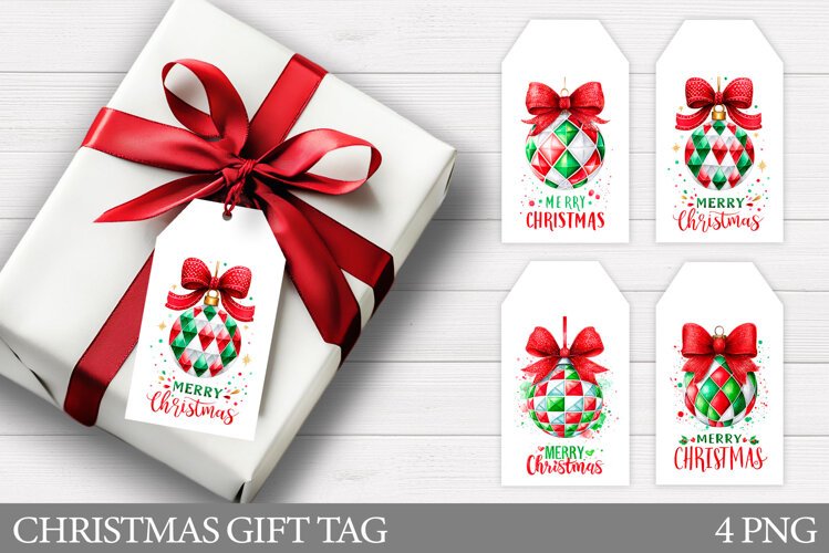 Christmas Gift Tag Printable. Merry Christmas Gift Tag example image 1