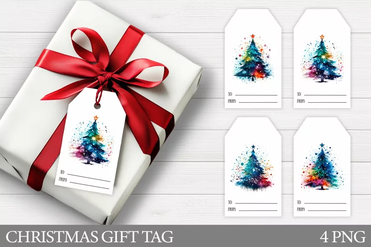 Christmas Tree Gift Tags. Christmas Gift Tag Printable