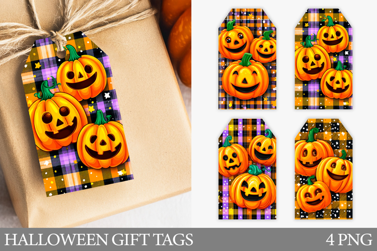 Halloween Pumpkin Gift Tag. Halloween Gift Tag Printable