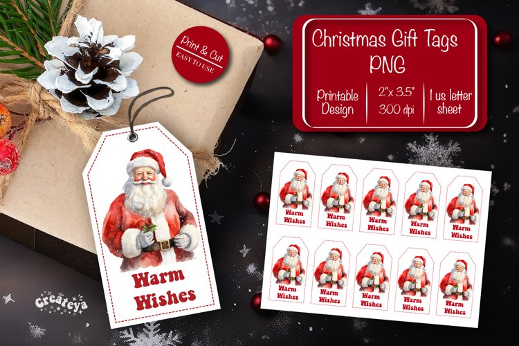 Christmas Tag Printable Image 14