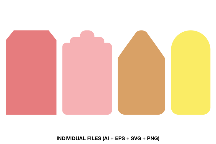 Gift Tag Shapes Svg, Printable Tag Templates for Cricut