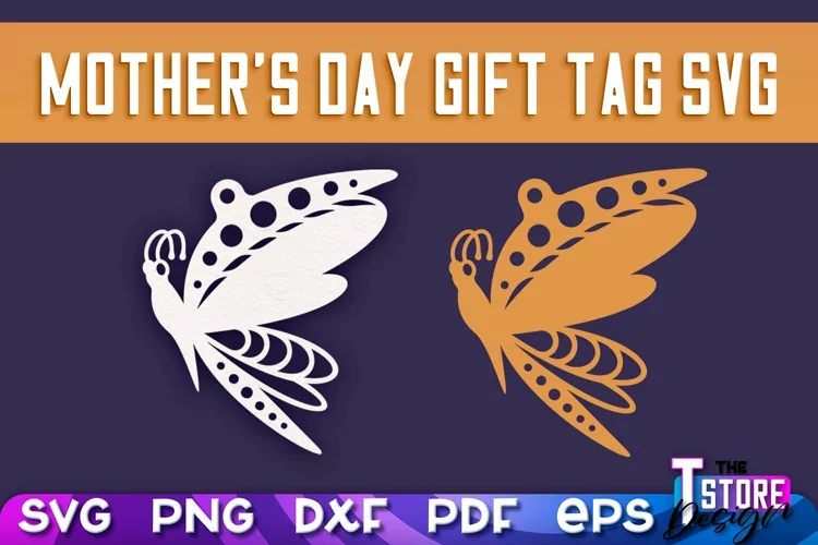 Mother's Day Gift Tag SVG | Gift Tag SVG Design | SVG File