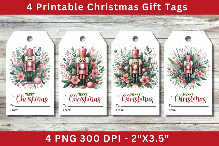 Christmas Gift Tags, Nutcracker