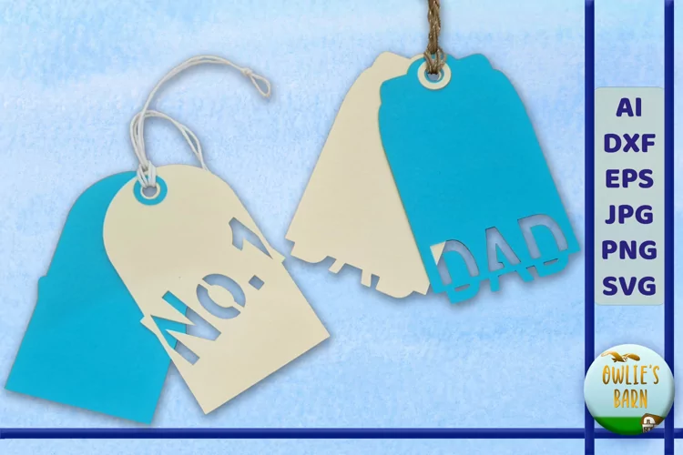 Two Gift Tags - DAD No.1