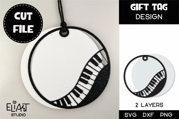 Gift Tag SVG | Music Gift Tag Cut File