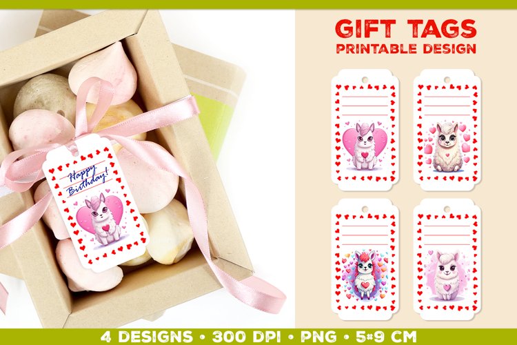 Printable Birthday Gift Tags Template with Adorable Animals