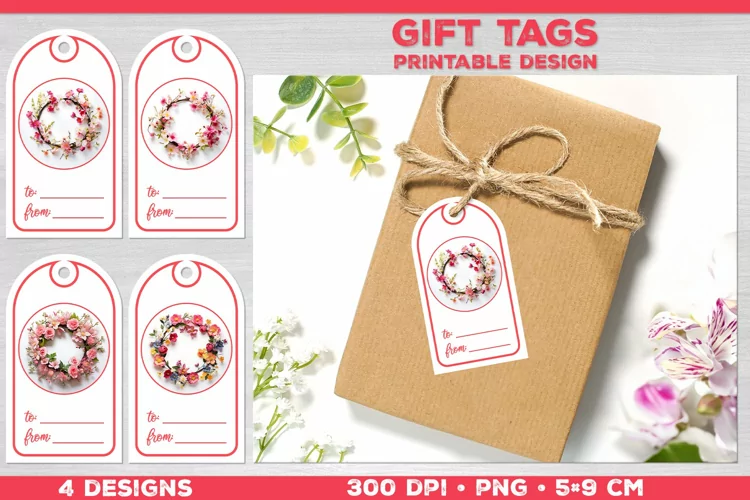 Gift tags for special presents. Spring tags