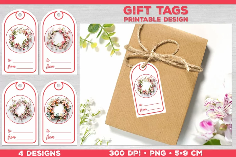 Personal touch to your presents. Spring tags