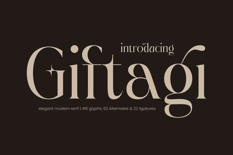 Giftagi - Elegant Modern Serif Font