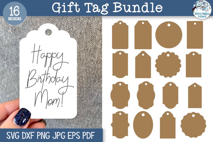 Gift Tag Bundle for Presents | 16 SVG Files