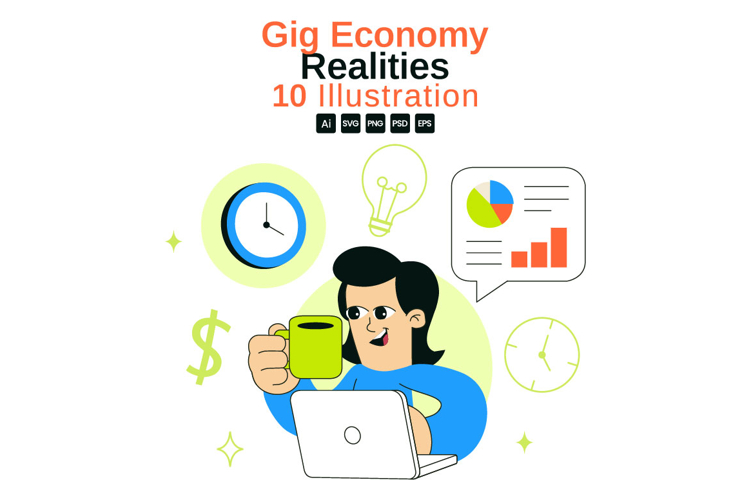 10 Gig Economy Realities Illustration