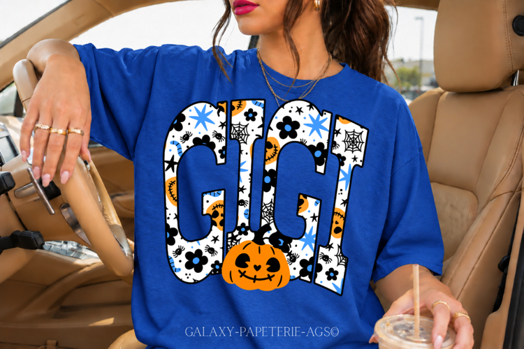 Gigi PNG | Cute Pumpkin Halloween Shirt Design