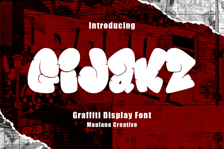 Gijaks Graffiti Display Font