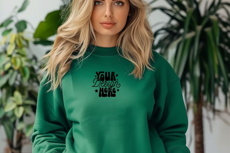 Gildan 18000 Sweatshirt Mockups, Women Sweatshirt Mockup,