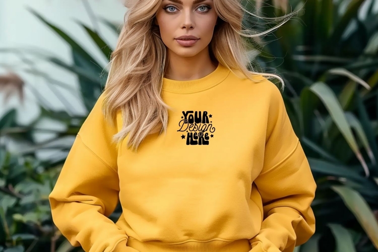 Gildan 18000 Sweatshirt Mockups, Women Sweatshirt Mockup,